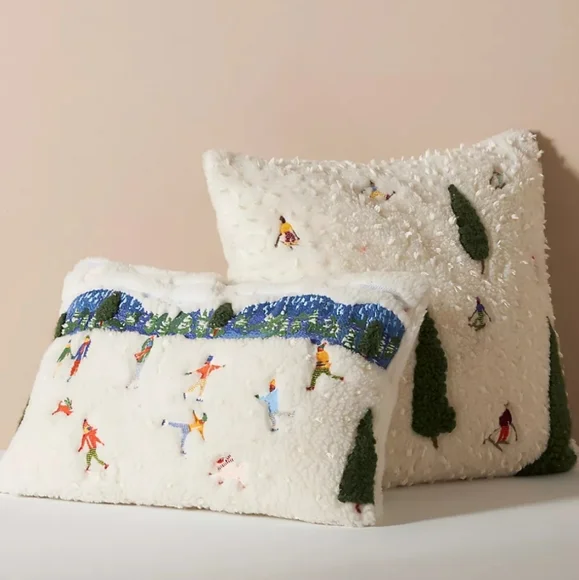 Anthropologie Snow Day Pillow - Picture 2 of 13